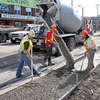 water, sewer, road work, Bank Street, Ottawa, Ontario, Canada, 2